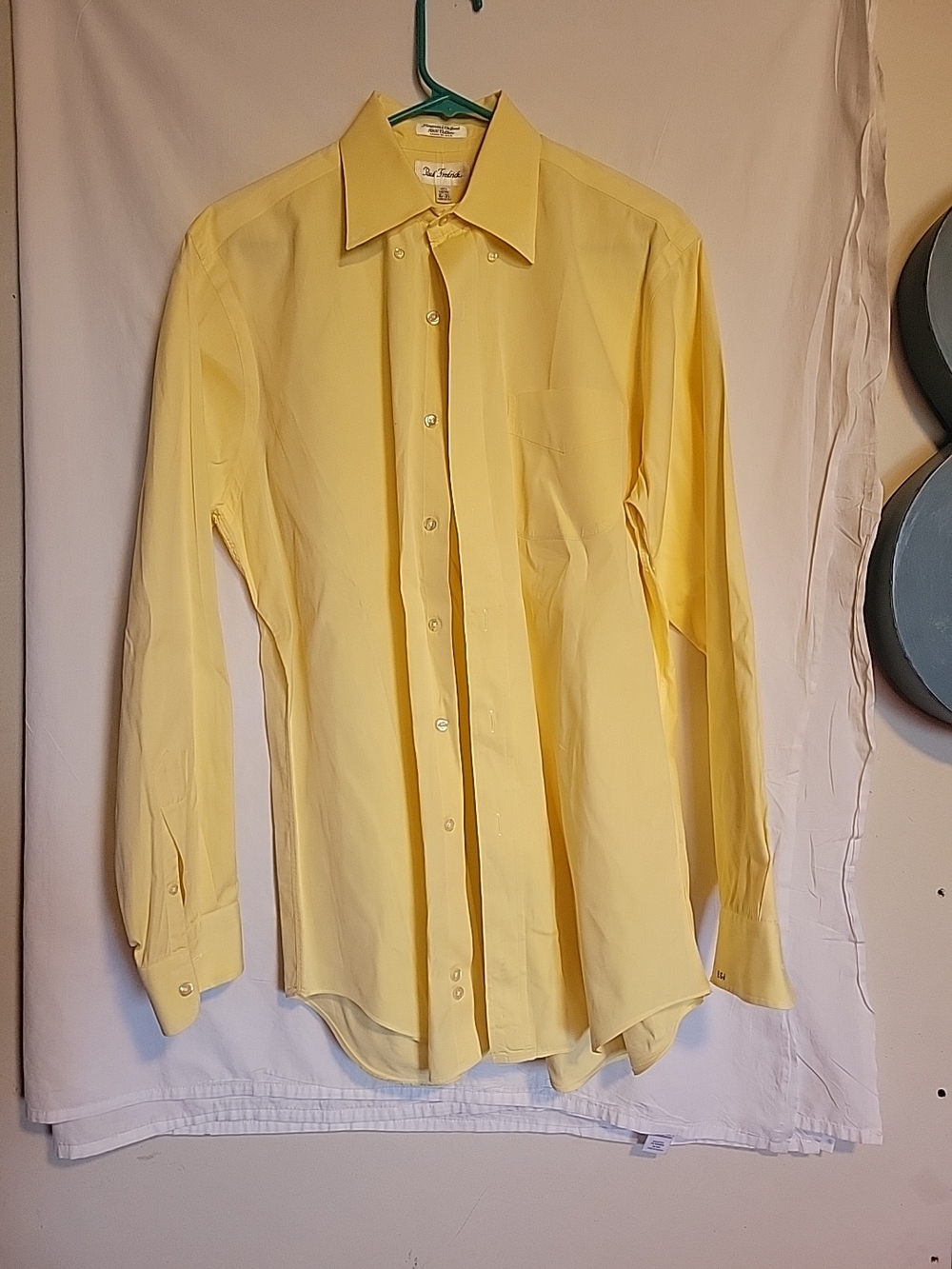 Paul Fredrick Yellow Long-Sleeve Dress Shirt